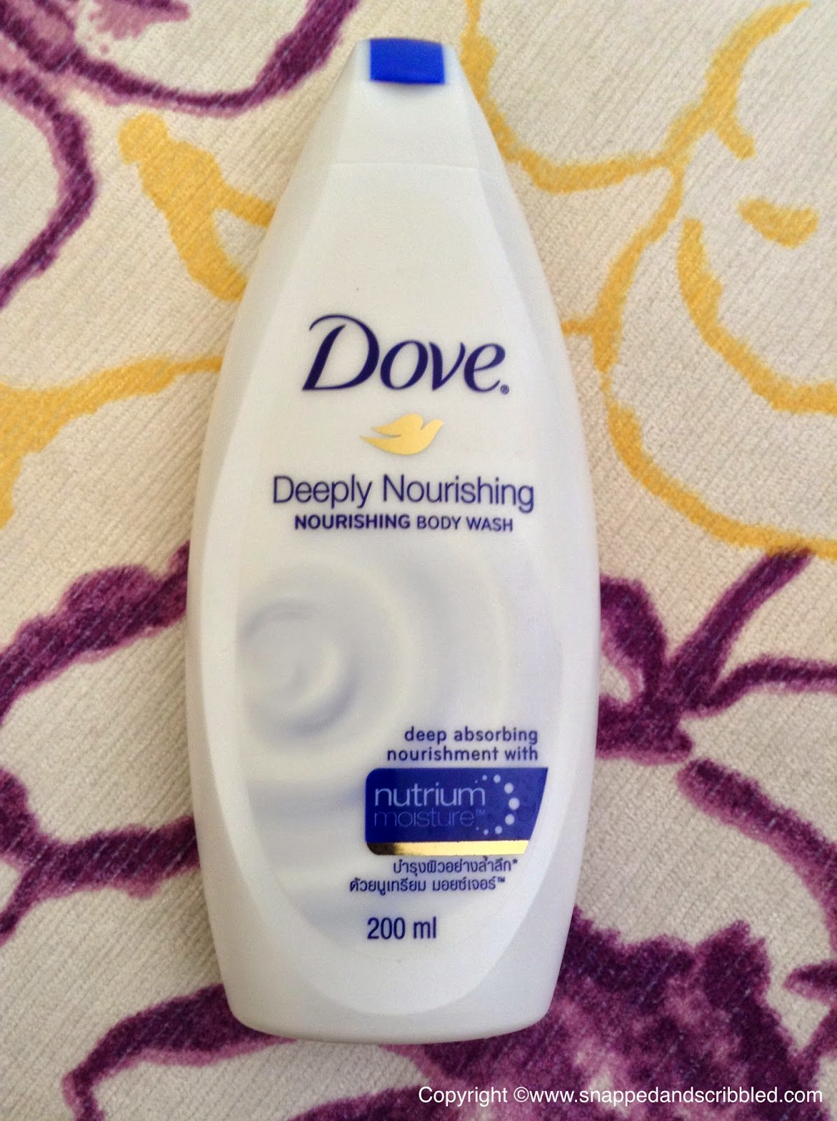 Dove Deeply Nourishing Nutrium Moisture - Snapped and Scribbled